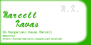 marcell kavas business card